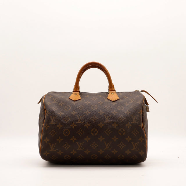 Sac Louis Vuitton Speedy 30 toile Monogramme vue de face occasion authentique — AMANA Vintage