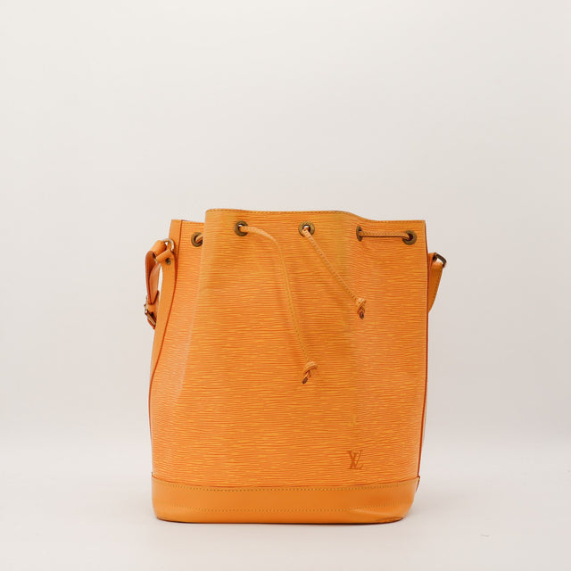 Sac Louis Vuitton Noe cuir Epi jaune vue de face occasion authentique — AMANA Vintage