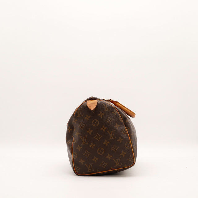Louis Vuitton Speedy 30 vue trois quarts dos occasion vintage — AMANA Vintage