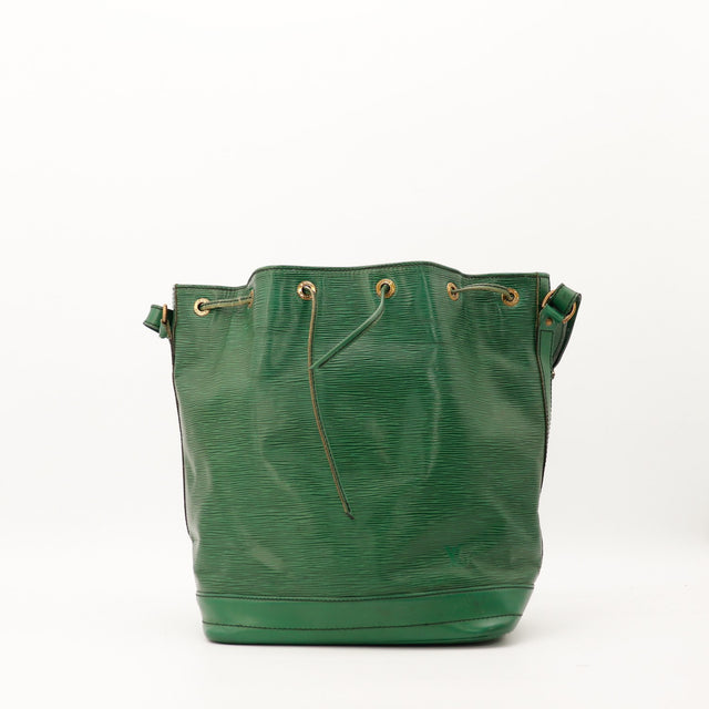 Sac Louis Vuitton Noe Epi Vert vue de face occasion authentique — AMANA Vintage
