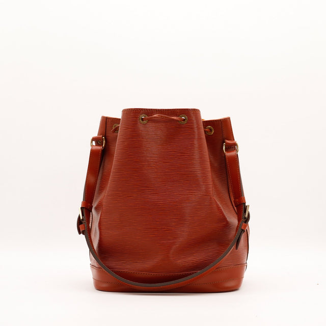 Vue arrière Louis Vuitton Noé Épi Marron avec bandoulière — AMANA Vintage
