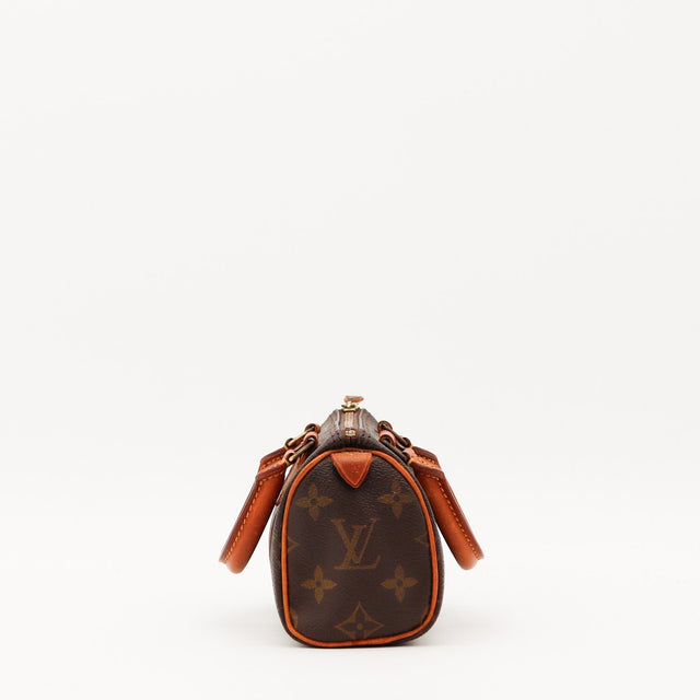 Détail de la doublure Louis Vuitton Mini Speedy Toile Monogramme occasion authentique — AMANA Vintage