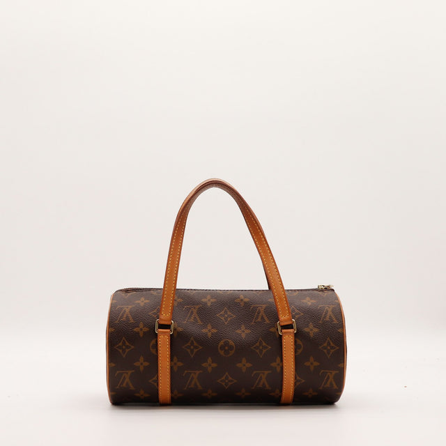 Vue arrière Louis Vuitton Papillon 30 toile Monogram marron occasion — AMANA Vintage
