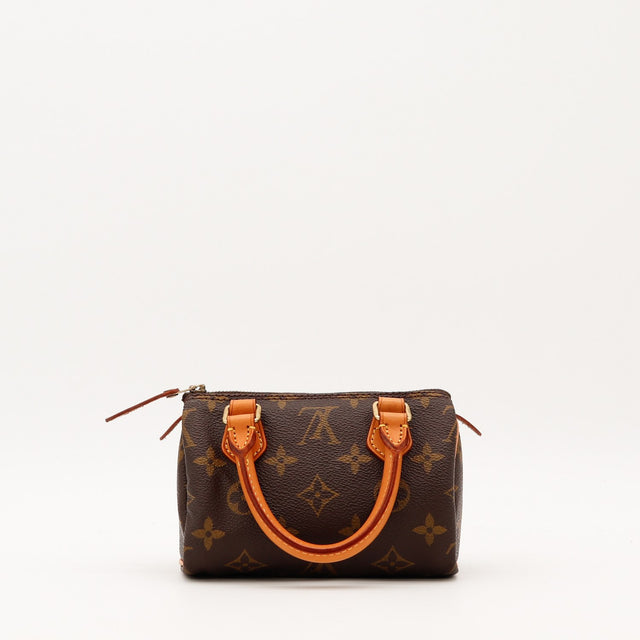 Vue intérieure Louis Vuitton Mini Speedy Toile Monogramme occasion authentique — AMANA Vintage
