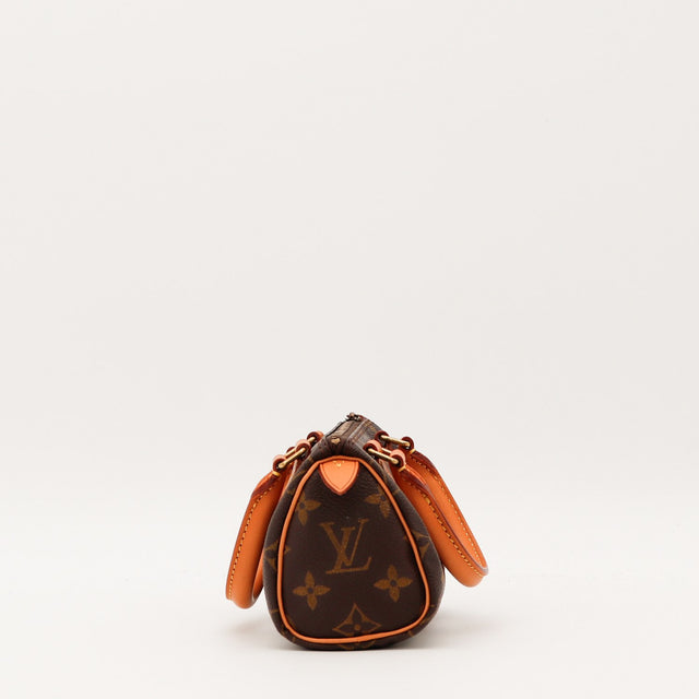 Détail de la doublure Louis Vuitton Mini Speedy Toile Monogramme occasion authentique — AMANA Vintage