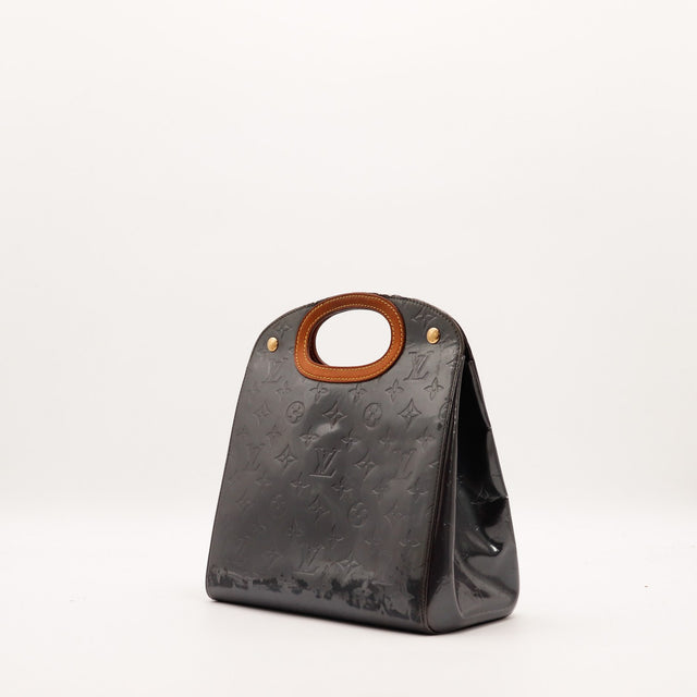 Louis Vuitton Roxbury Drive Vernis noir vue de trois quarts droit occasion — AMANA Vintage