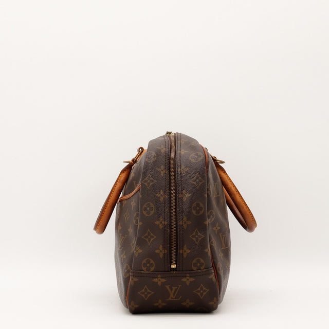 Vue de profil Louis Vuitton Deauville Toile Monogramme occasion authentique — AMANA Vintage