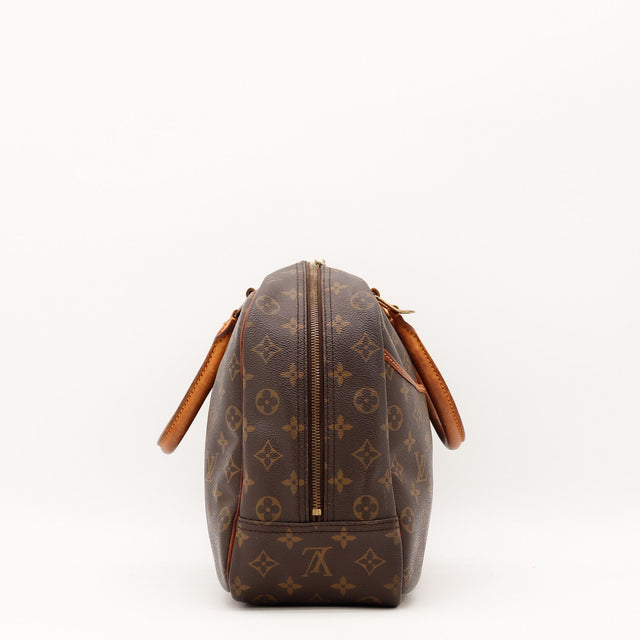 Détail de la fermeture Louis Vuitton Deauville Toile Monogramme occasion authentique — AMANA Vintage