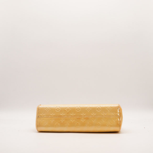 Vue du fond Louis Vuitton Roxbury Drive Vernis beige — AMANA Vintage
