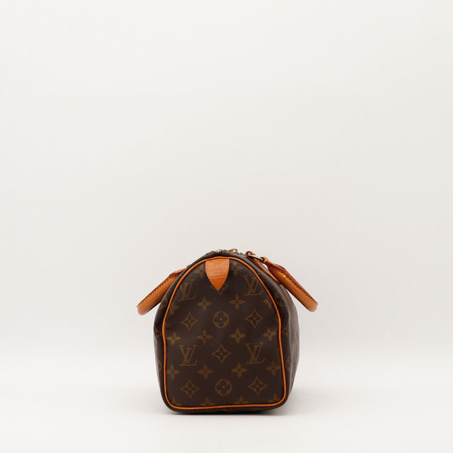 Côté opposé du sac Louis Vuitton Speedy 25 toile Monogramme — AMANA Vintage