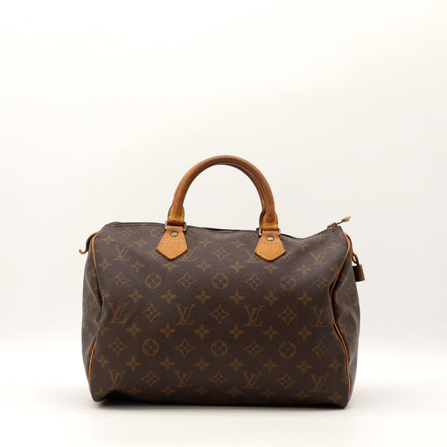Sac Louis Vuitton Speedy 30 toile Monogramme vue de face occasion authentique — AMANA Vintage