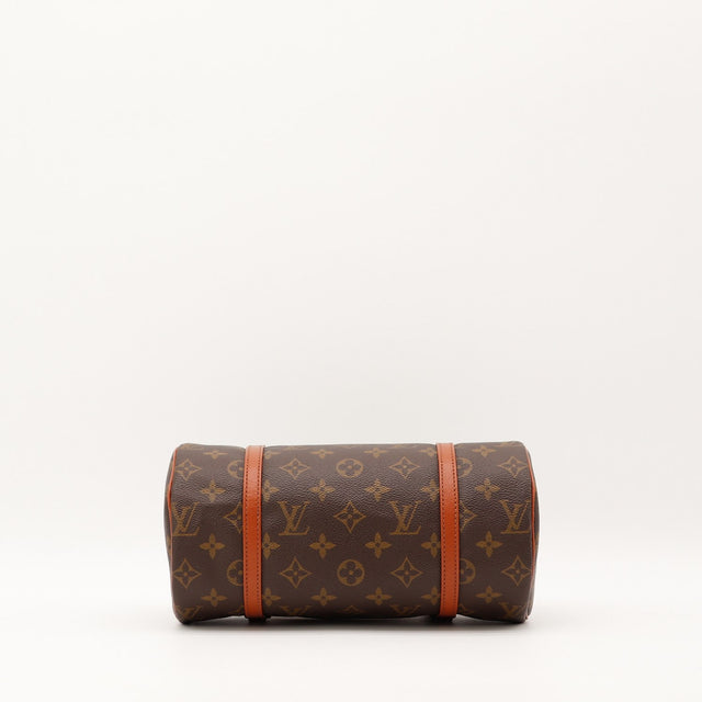 Vue de côté Louis Vuitton Papillon 26 Toile Monogramme occasion authentique — AMANA Vintage