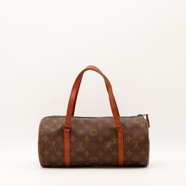 Détail de la tirette Louis Vuitton Papillon 30 Toile Monogramme occasion authentique — AMANA Vintage
