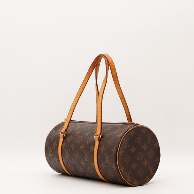 Vue de dos Louis Vuitton Papillon 30 Toile Monogramme occasion authentique — AMANA Vintage
