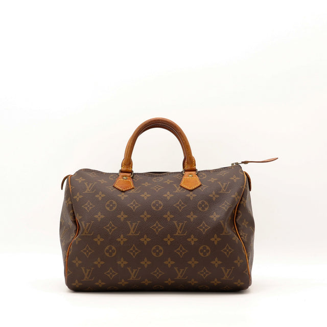Sac Louis Vuitton Speedy 30 toile Monogramme vue de face occasion authentique — AMANA Vintage