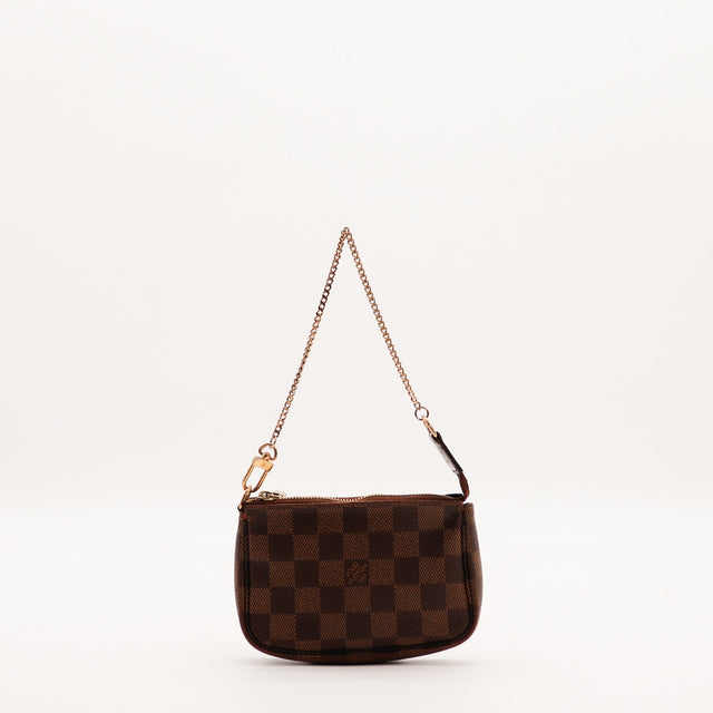 Vue de dos Pochette Accessoires Louis Vuitton Damier Ébène occasion — AMANA Vintage