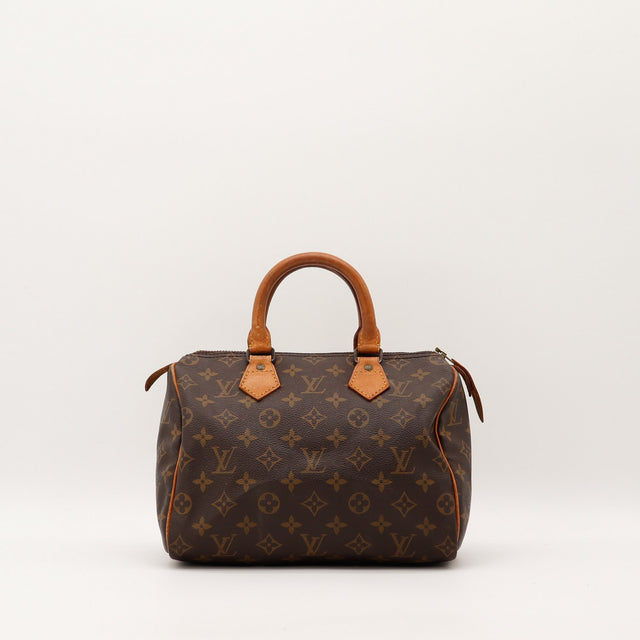 Sac Louis Vuitton Speedy 25 toile Monogramme vue de face occasion authentique — AMANA Vintage