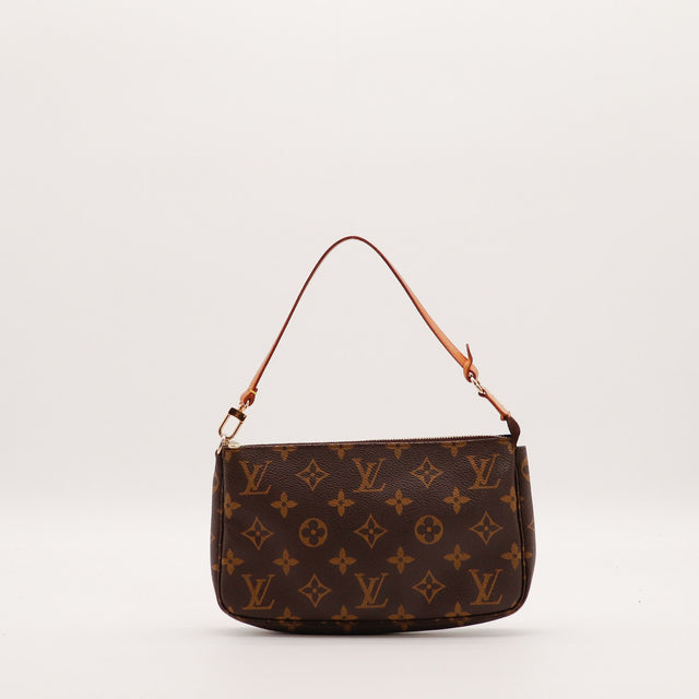 Pochette Accessoires Louis Vuitton vue de face côté arrière Toile Monogram — AMANA Vintage