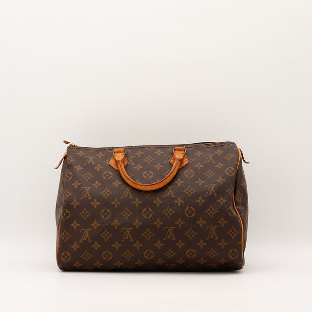 Sac Louis Vuitton Speedy 40 vue arrière toile Monogramme occasion authentique — AMANA Vintage