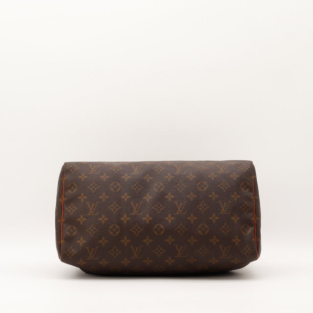 Sac Louis Vuitton Speedy 35 vue du fond toile Monogramme — AMANA Vintage