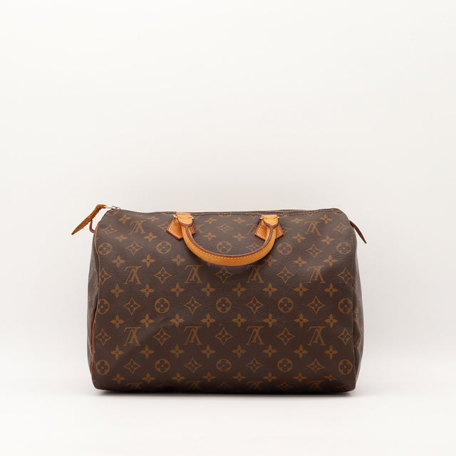 Sac Louis Vuitton Speedy 35 vue arrière toile Monogramme occasion authentique — AMANA Vintage