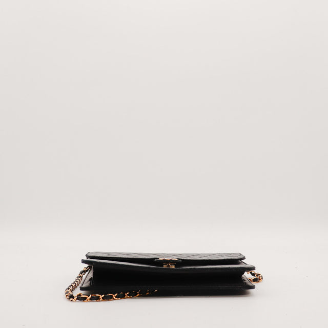Chanel Timeless One Flap noir vue de dessous occasion — AMANA Vintage