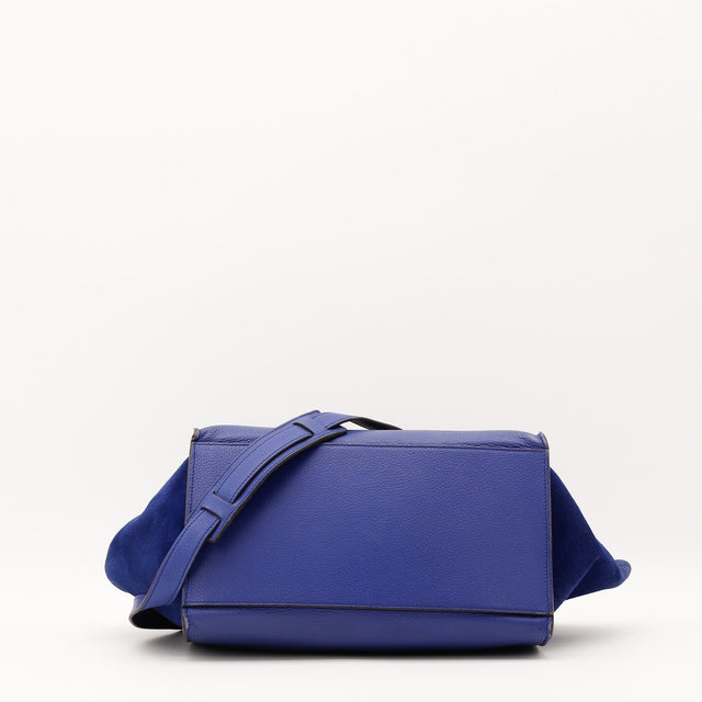 Vue de l'intérieur Céline Trapèze bleu indigo occasion authentique — AMANA Vintage