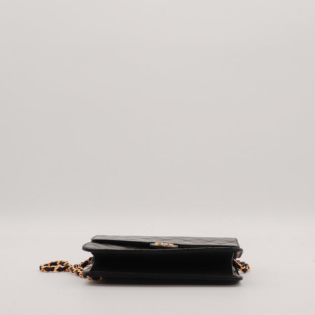 Fond sac Chanel Classique Timeless noir cuir agneau vintage — AMANA Vintage