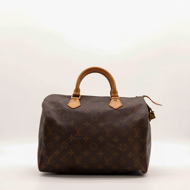 Sac Louis Vuitton Speedy 30 toile Monogramme vue de face occasion authentique — AMANA Vintage