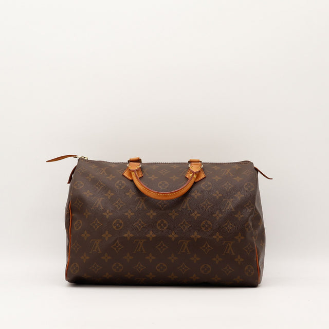 Sac Louis Vuitton Speedy 35 vue arrière toile Monogramme occasion authentique — AMANA Vintage