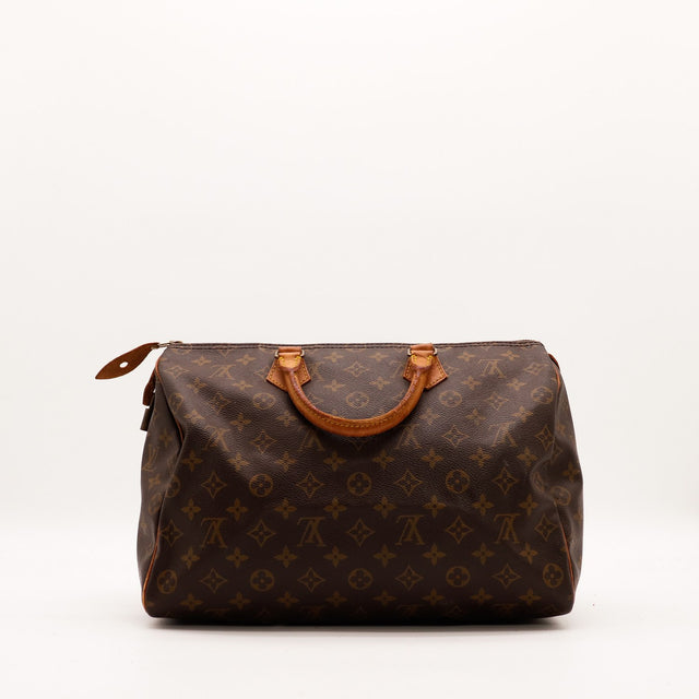 Vue de dos Louis Vuitton Speedy 35 toile Monogramme — AMANA Vintage