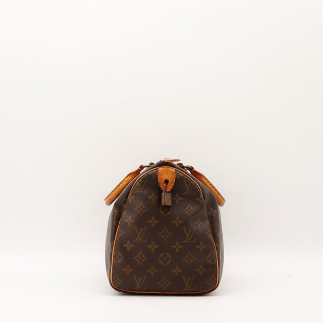 Côté du sac Louis Vuitton Speedy 30 avec cadenas occasion authentique — AMANA Vintage