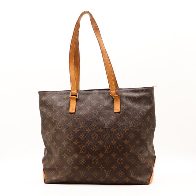Sac Louis Vuitton Cabas Mezzo vue arrière toile Monogram occasion authentique — AMANA Vintage