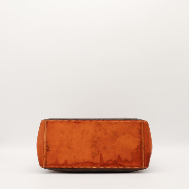 Fond en cuir vachette patine du Cabas Mezzo Louis Vuitton — AMANA Vintage