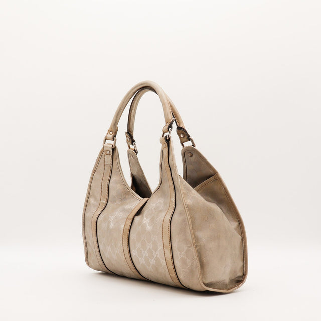 Sac Gucci Hobo doré vue latérale occasion authentique — AMANA Vintage