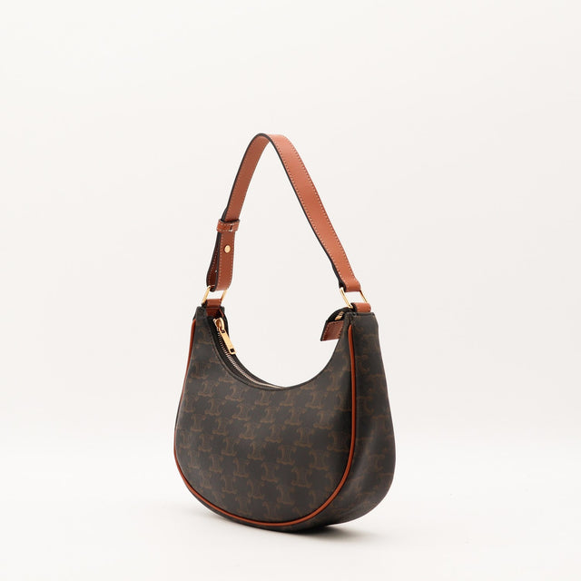 Sac Céline Ava toile Triomphe vue trois quarts occasion authentique — AMANA Vintage