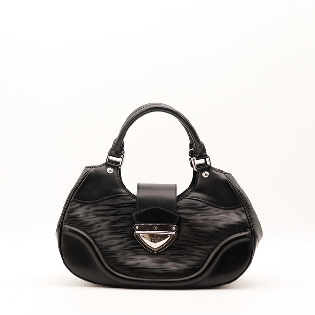 Sac Louis Vuitton hobo cuir Épi noir vue de face occasion authentique — AMANA Vintage