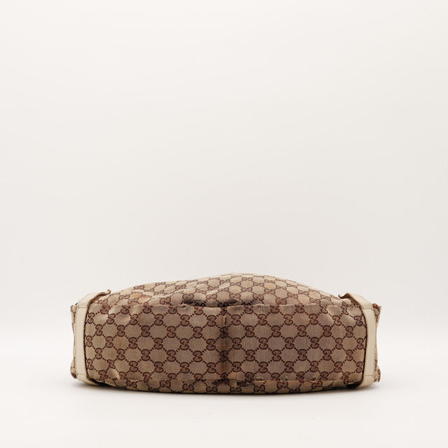 Fond du sac Gucci Tote toile monogrammée occasion authentique — AMANA Vintage