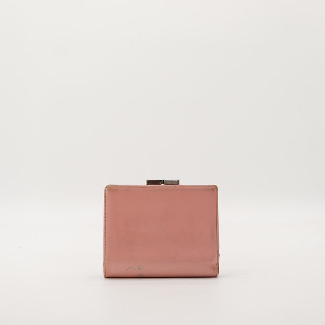 Portefeuille Courrèges marron vue de dos occasion — AMANA Vintage