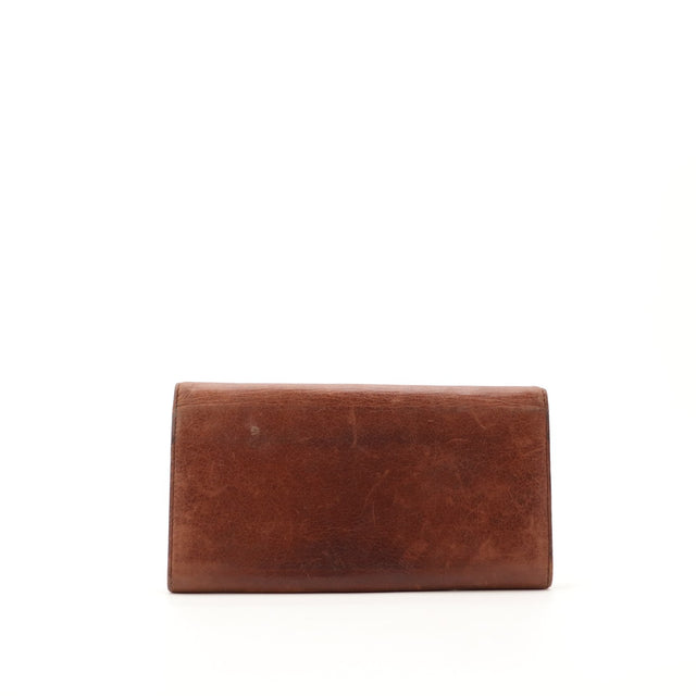 Dos portefeuille Balenciaga Money cuir marron traces d'utilisation — AMANA Vintage