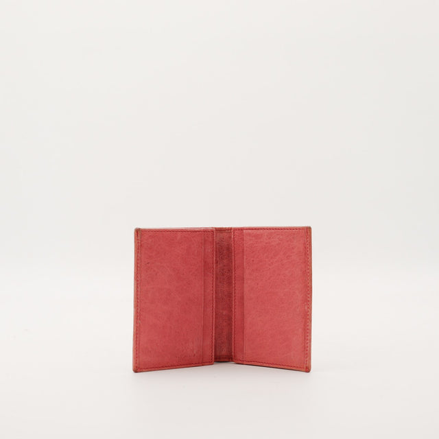 Interieur portefeuille Balenciaga City bordeaux compartiments cartes — AMANA Vintage