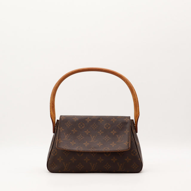 Sac Louis Vuitton Mini Looping toile Monogram vue de face occasion authentique — AMANA Vintage