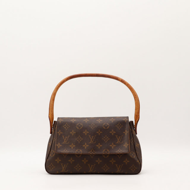 Sac Louis Vuitton Mini Looping toile Monogram vue de face occasion authentique — AMANA Vintage