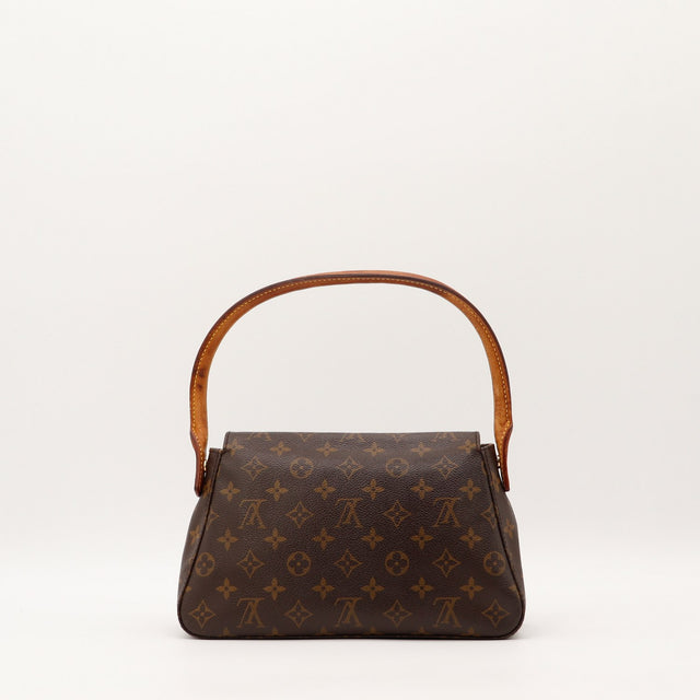 Coins toile Monogram Louis Vuitton Mini Looping occasion authentique — AMANA Vintage