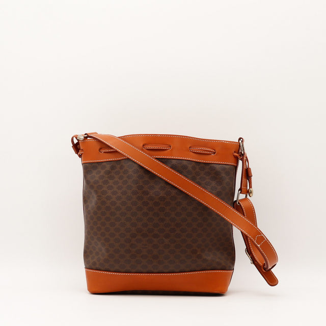 Bandoulière réglable cuir Céline Seau Macadam occasion authentique — AMANA Vintage