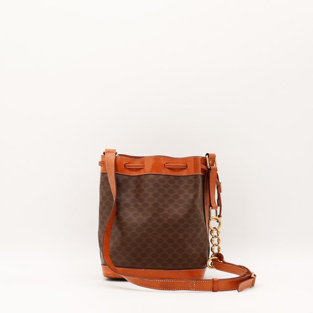 Bandoulière cuir Céline Seau Macadam occasion authentique — AMANA Vintage