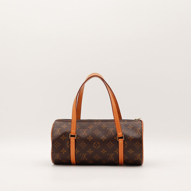 Anses cuir vachette Louis Vuitton Papillon 26 Monogram occasion authentique — AMANA Vintage