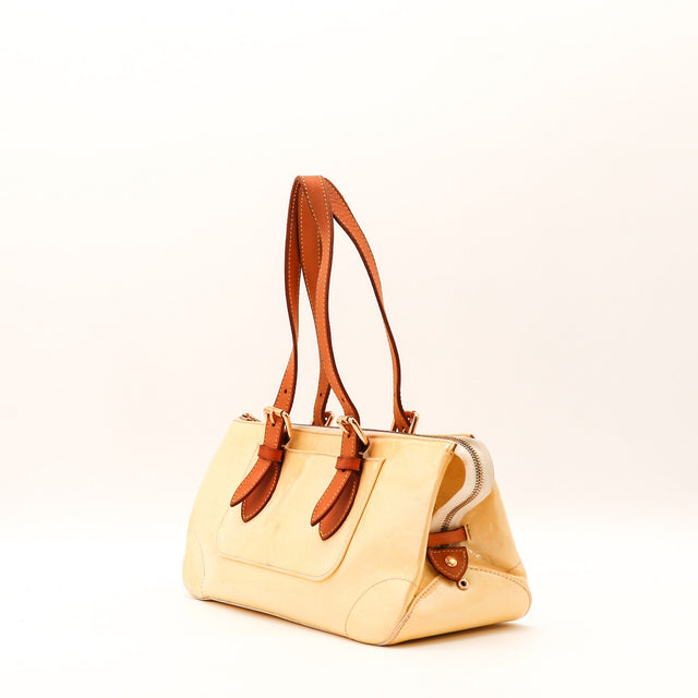 Détail cuir vachette patine prononcée Louis Vuitton Rosewood Avenue — AMANA Vintage
