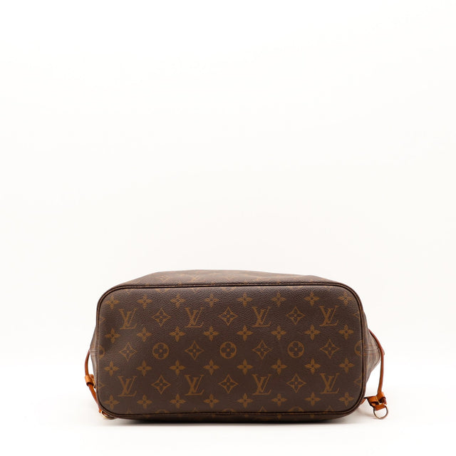 Vue de côté Louis Vuitton Neverfull MM toile Monogram occasion authentique — AMANA Vintage