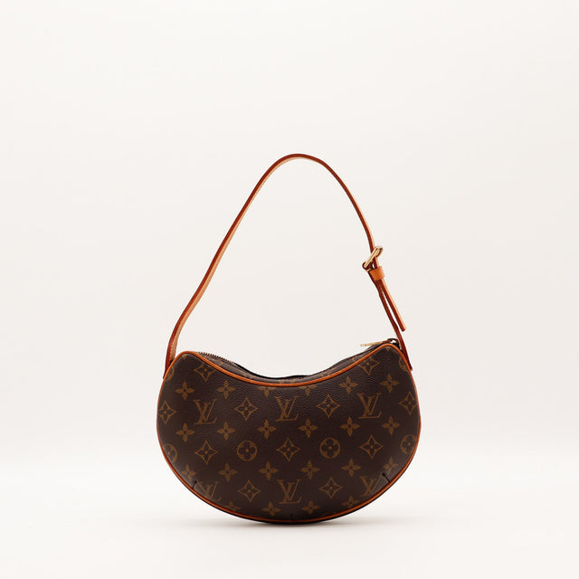 Intérieur doublure alcantara rouge Louis Vuitton Croissant PM occasion authentique — AMANA Vintage